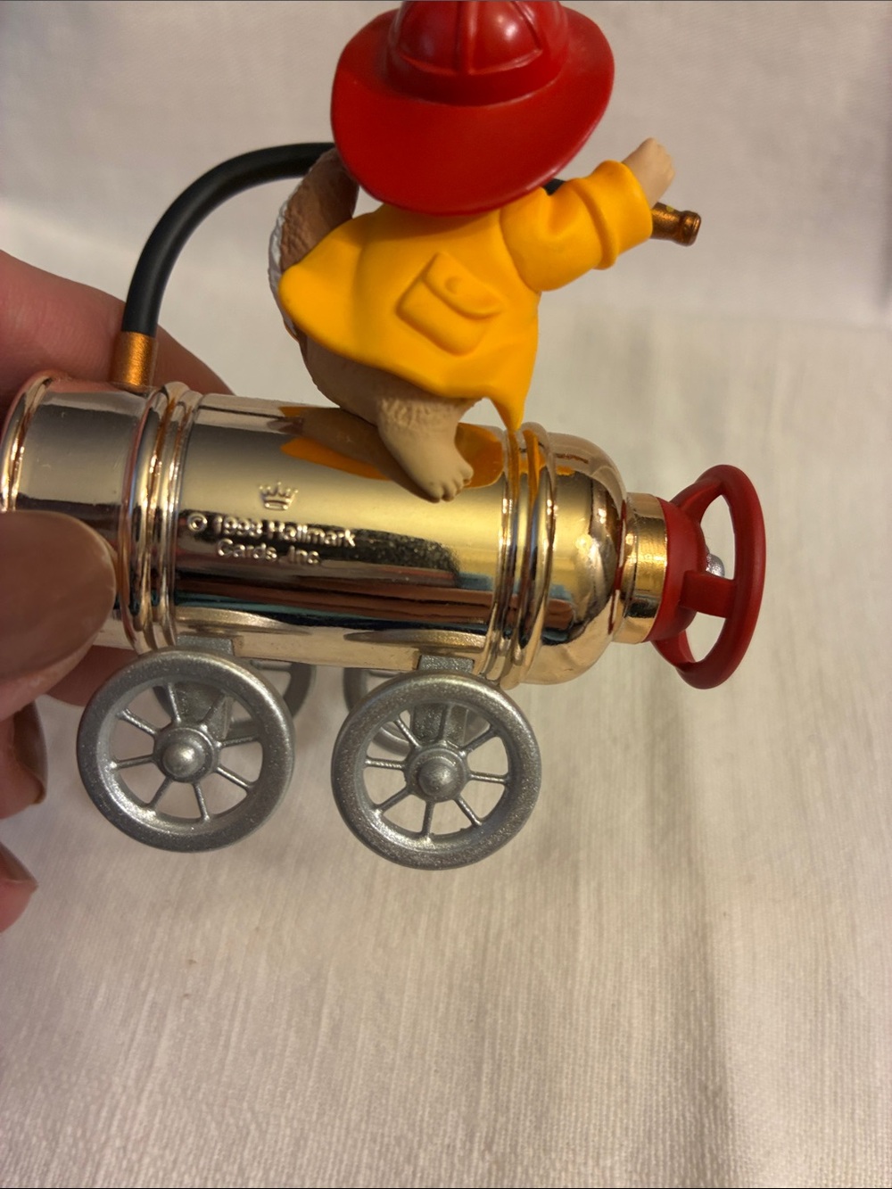 Hallmark Keepsake Ornament North Pole Reserve Firefighter Mouse Ornament 1998 - Picture 8 of 11